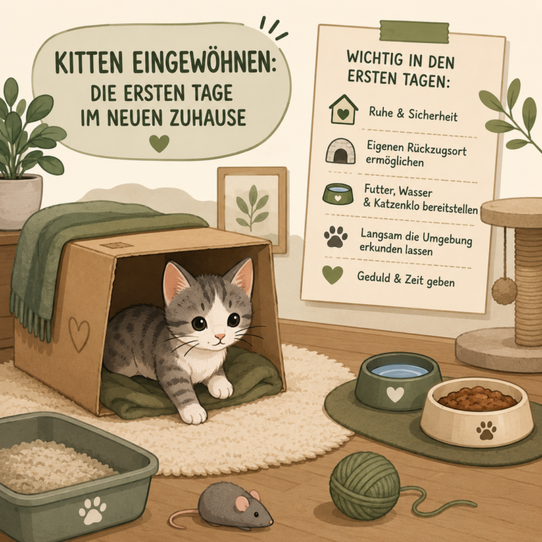 Kitten eingewöhnen: Die ersten Tage im neuen Zuhause